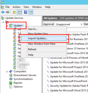 WSUS import KB4012598 for Windows XP