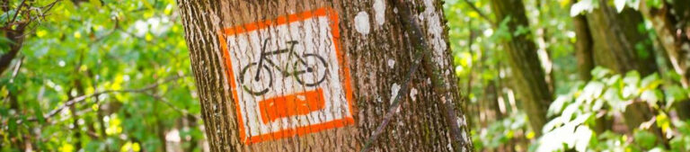 pomarańczowy szlak rowerowy do okoła Poznania